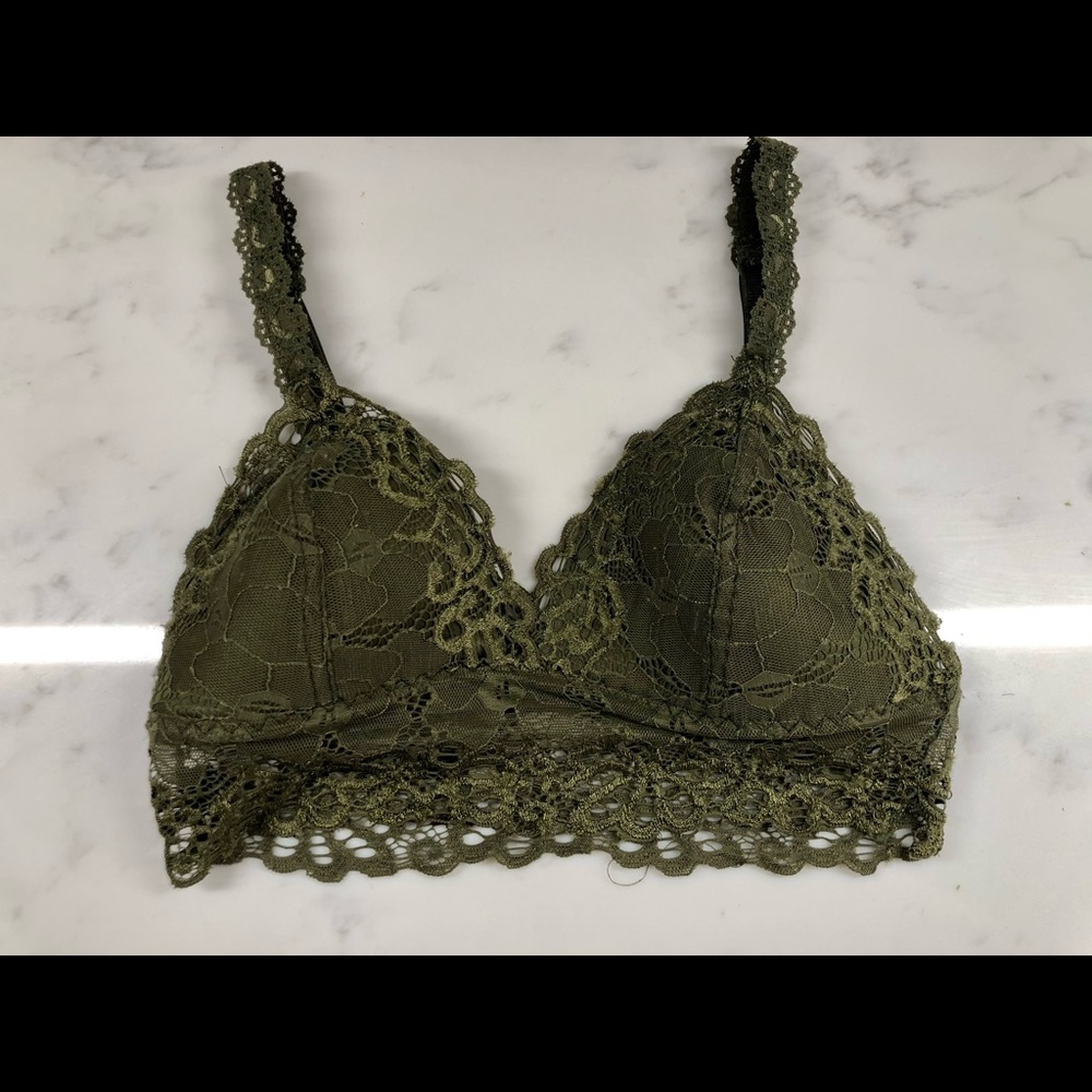 Dark green bralette